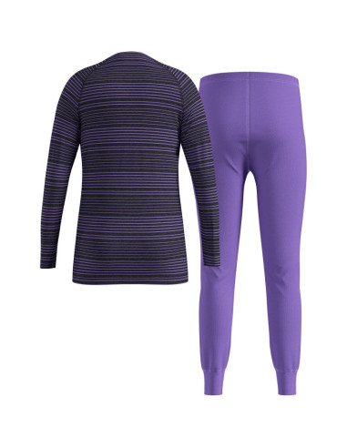 Bielizna termoaktywna - zestaw odlo set long active warm set fioletowa