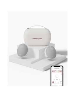 Momcozy m9 – bezprzewodowy laktator hands-free, szary, zestaw podwójny