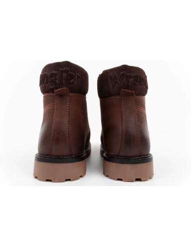 Wrangler buty męskie zimowe ocieplane trapery skórzane trzewiki wysokie