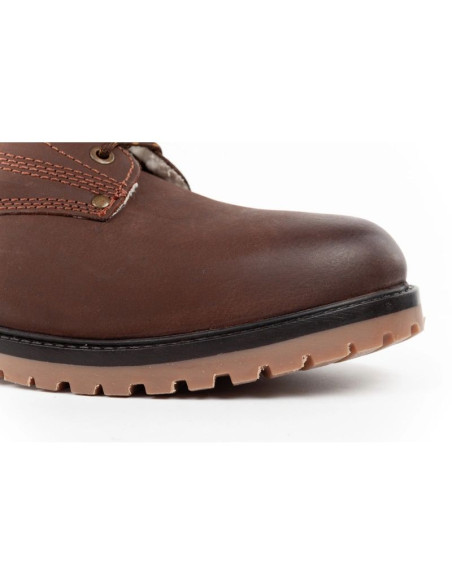 Wrangler buty męskie zimowe ocieplane trapery skórzane trzewiki wysokie