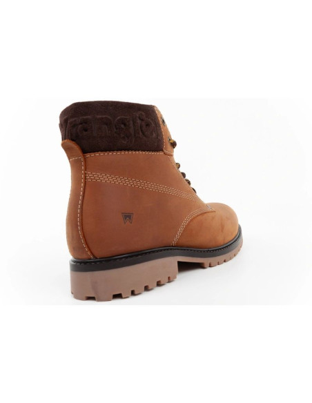 Wrangler buty męskie zimowe ocieplane trapery skórzane trzewiki wysokie