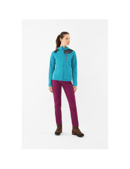 Bluza damska viking yosemite hoodie lady rozpinana z kapturem turkusowa 2