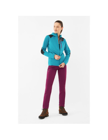 Bluza damska viking yosemite hoodie lady rozpinana z kapturem turkusowa