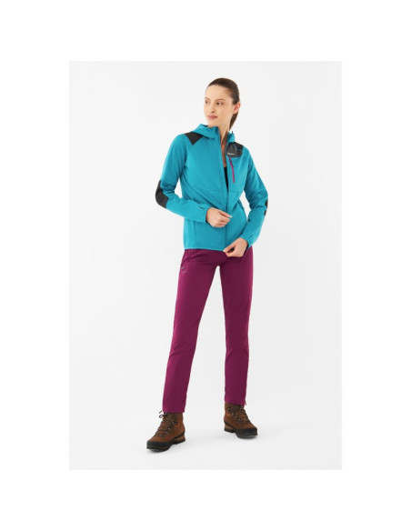 Bluza damska viking yosemite hoodie lady rozpinana z kapturem turkusowa