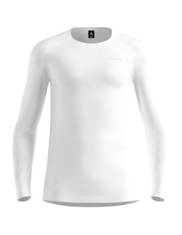 Koszulka termoaktywna z długim rękawem męska odlo active warm bl top crew neck l/s biały