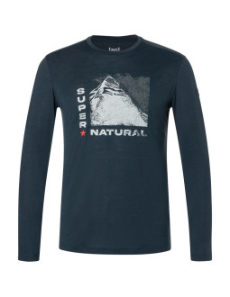 Longsleeve super.natural m super mountain ls granatowy 2