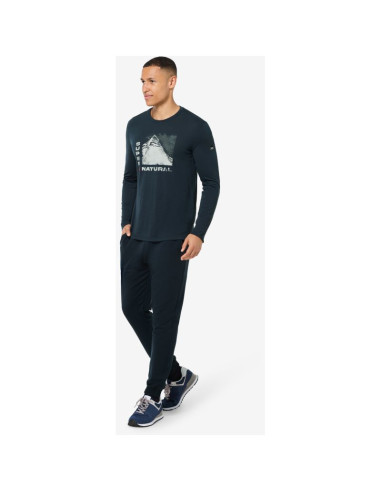 Longsleeve super.natural m super mountain ls granatowy