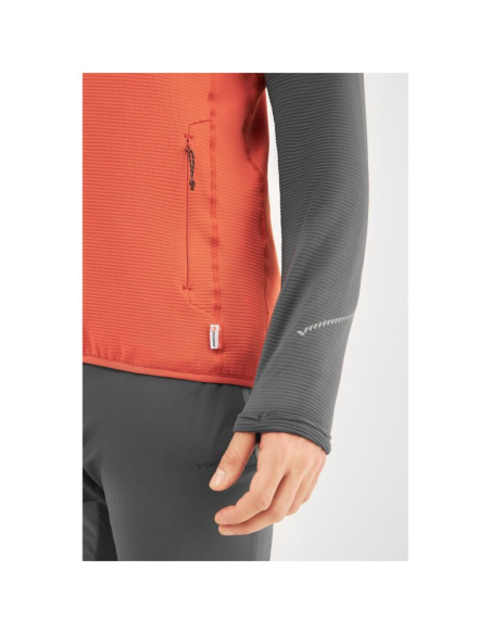 Bluza męska viking birger man rozpinana z kapturem pomarańczowo szara