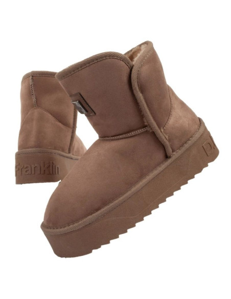 Buty damskie zimowe d.franklin [dfsh371004-taup]