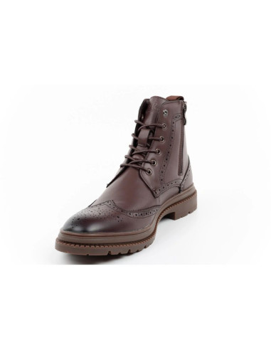 Lee cooper buty męskie sztyblety trzewiki eleganckie skórzane brązowe