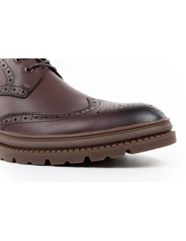 Lee cooper buty męskie sztyblety trzewiki eleganckie skórzane brązowe