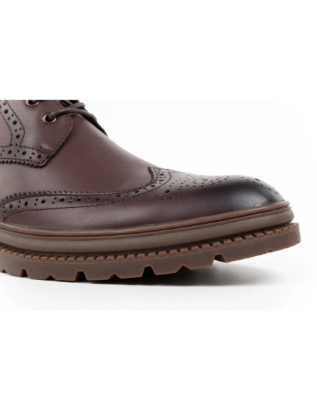 Lee cooper buty męskie sztyblety trzewiki eleganckie skórzane brązowe
