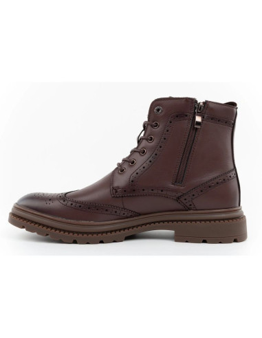 Lee cooper buty męskie sztyblety trzewiki eleganckie skórzane brązowe