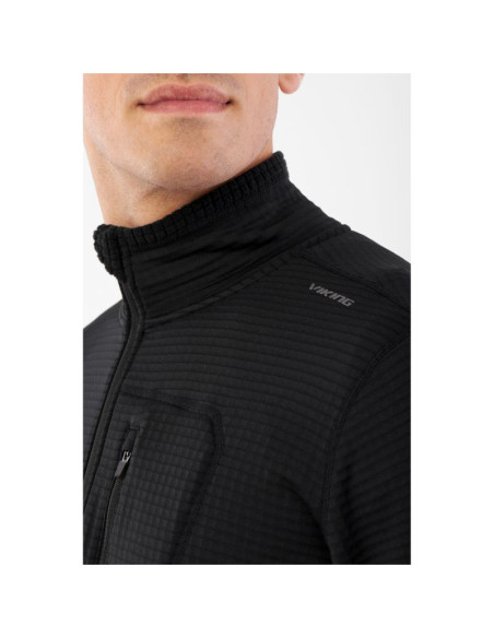 Bluza męska viking admont full zip man rozpinana czarna