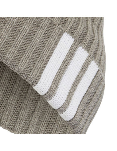 Czapka adidas 3 stripes beanie szara kg7764