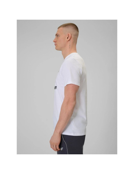 T-shirt regular z nadrukiem męski 4f 4fraw25ttshm3611-10s
