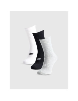 Skarpety casual za kostkę damskie (zestaw 3 szt.) 4f 4fwmm00usocf474-90s