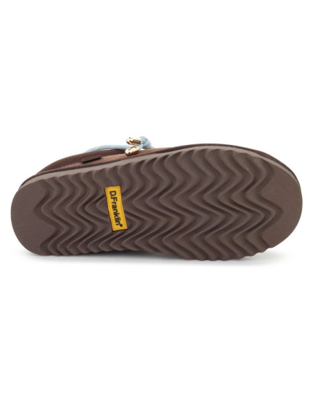 D.franklin nordic lite clog tan 426017-choc