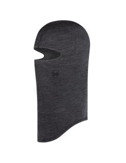 Kominiarka buff merino lightweight balaclava - solid grey 2