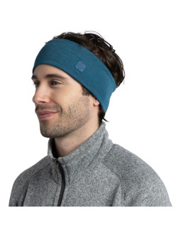 Opaska buff merino wide headband solid ocean
