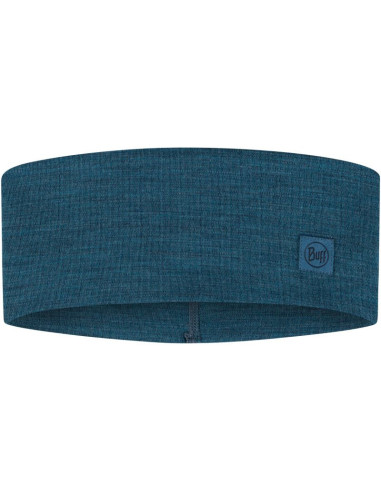 Opaska buff merino wide headband solid ocean