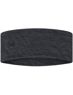 Opaska buff merino lightweight headband solid grey