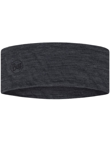Opaska buff merino lightweight headband solid grey