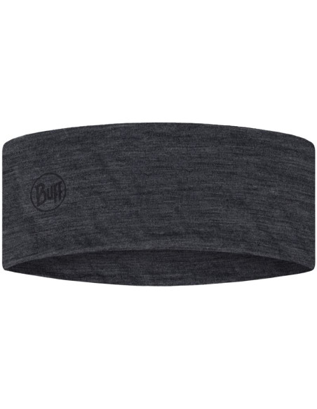 Opaska buff merino lightweight headband solid grey