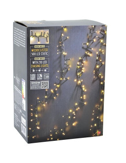 Lampki snake lights z efektem wodospadu 10 m zew 710 led ciepły biały