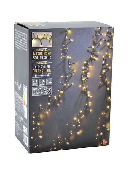 Lampki snake lights z efektem wodospadu 10 m zew 710 led ciepły biały