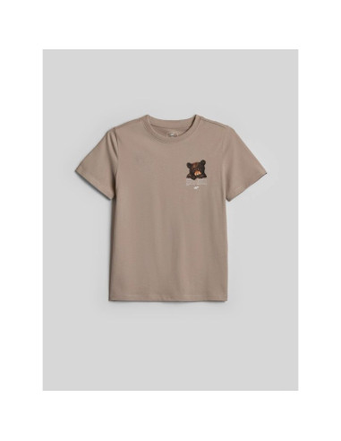 T-shirt regular z nadrukiem dziewczęcy 4f 4fjkaw26ttshf4424-83s