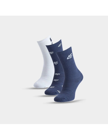 Skarpetki casual za kostkę (3-pack) chłopięce 4f 4fjwaw25usocm391-90a