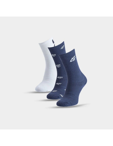 Skarpetki casual za kostkę (3-pack) chłopięce 4f 4fjwaw25usocm391-90a