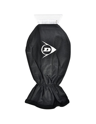 Skrobaczka do lodu z rękawicą dunlop czarny