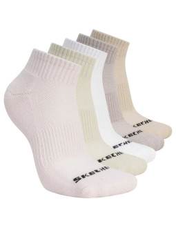 Skechers 5pk unisex 1/2 terry qtr crew s602095-680 różowe 39-42