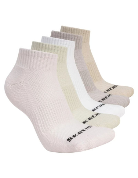 Skechers 5pk unisex 1/2 terry qtr crew s602095-680 różowe 39-42