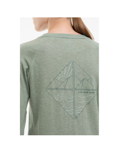 Longsleeve damski viking andali lady merino zielony