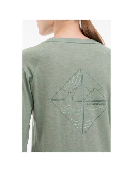 Longsleeve damski viking andali lady merino zielony