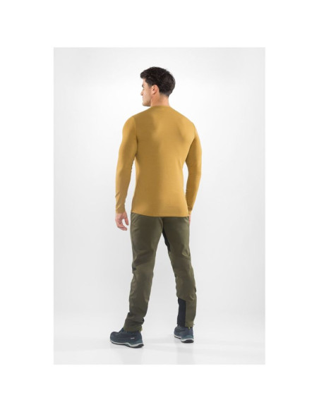 Longsleeve męski viking escalante man bamboo jasno brązowy