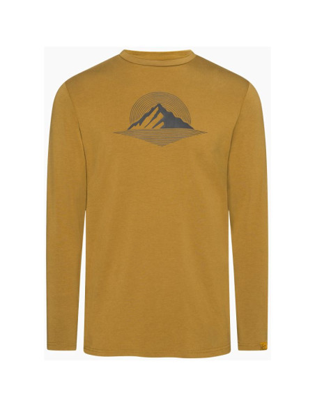 Longsleeve męski viking escalante man bamboo jasno brązowy