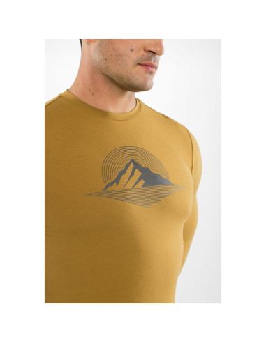 Longsleeve męski viking escalante man bamboo jasno brązowy