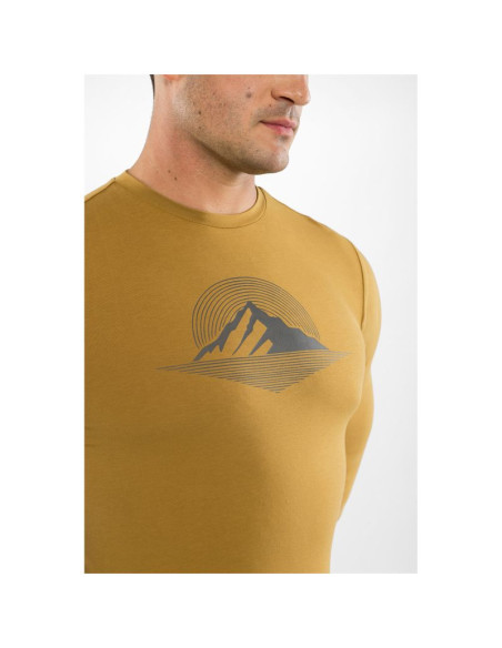 Longsleeve męski viking escalante man bamboo jasno brązowy