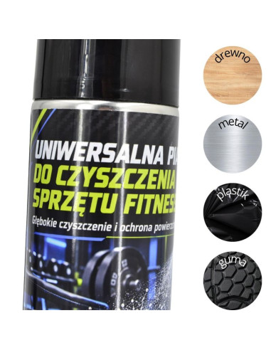 Pianka uniwersalna do czyszczenia sprzęt fitness drewno guma plastik