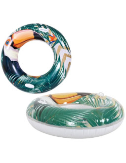 Kółko do pływania tropik 115cm 37598 zielony
