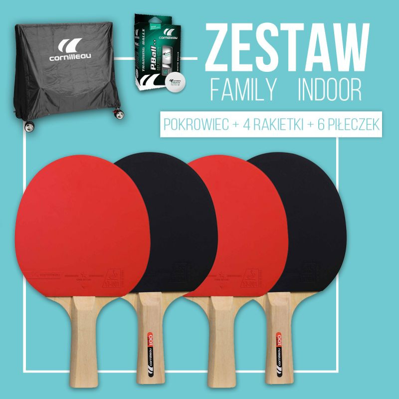 Cornilleau zestaw family pack indoor