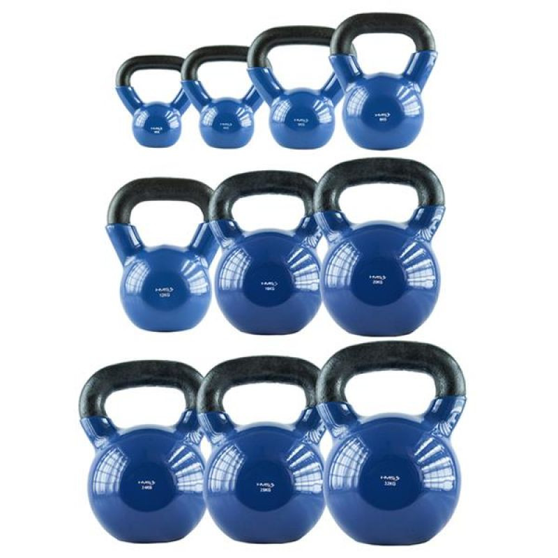 Kettlebell żeliwny pokryty winylem hms knv32