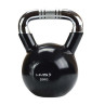 Kettlebell żeliwny uchwyt chrom radełkowany hms ktc20