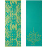 Mata do jogi dwustronna gaiam turquoise lotus 6 mm 62344