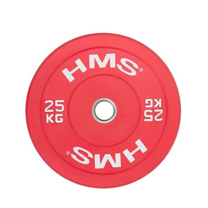 Talerz olimpijski hms red bumper 25 kg cbr25