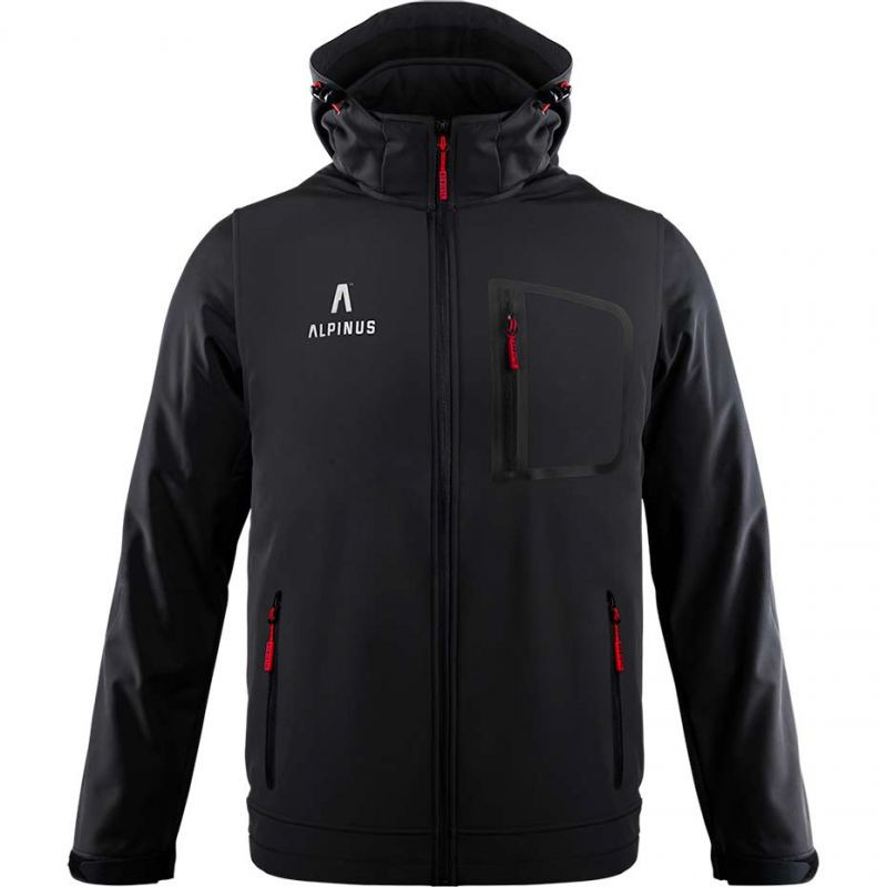 Kurtka softshell alpinus stenshuvud czarna br43371